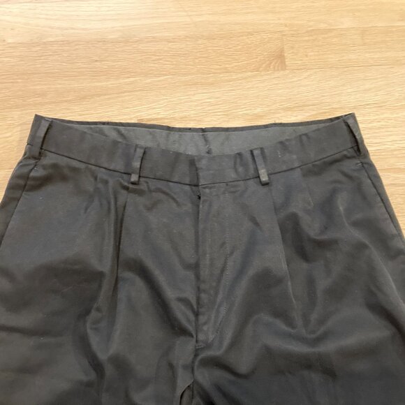 Dockers Men's Pants, Black, 100% Comfortrel Polyester, Pleated, Cuffed - Picture 3 of 12